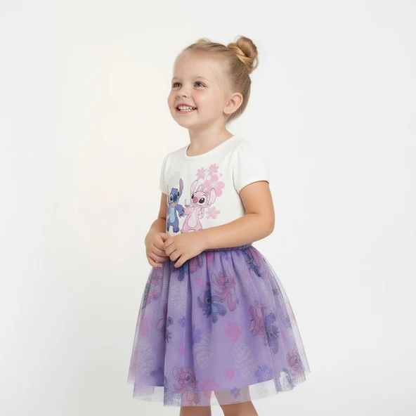Stitch Kız Çocuk Elbise - Resim 4