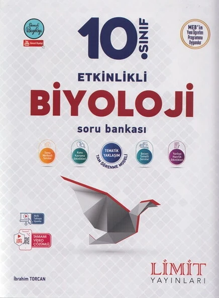 Limit Yayınları 10. Sınıf Biyoloji Etkinlikli Soru Bankası ürün görseli 1