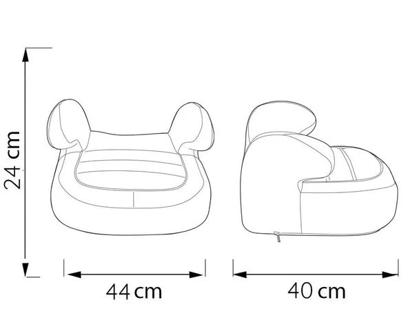 ComfyMax Premium 15-36kg Yükseltici Oto koltuğu Grey Jean ürün görseli 1