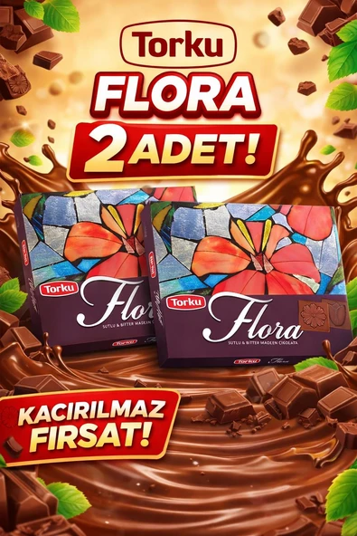 FLORA SÜTLÜ VE BİTTER MADLEN ÇİKOLATA ( HEDİYELİK) ürün görseli 1