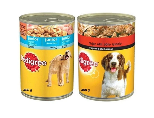 Pedigree Yavru & Yetişkin Köpek Konserve Karma Seti 48 Adet ürün görseli 1