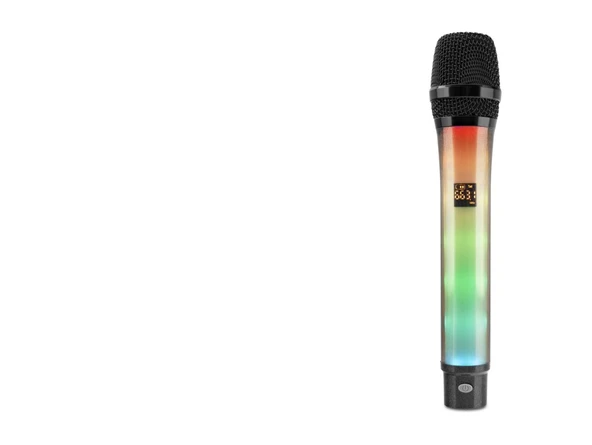Profesyonel Kablosuz Uhf Mikrofon Rgb - Siyah WX-81 ürün görseli 1