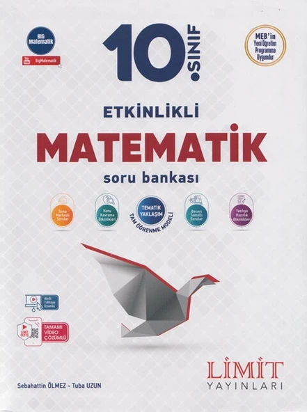 Limit Yayınları 10. Sınıf Matematik Etkinlikli Soru Bankası ürün görseli 1