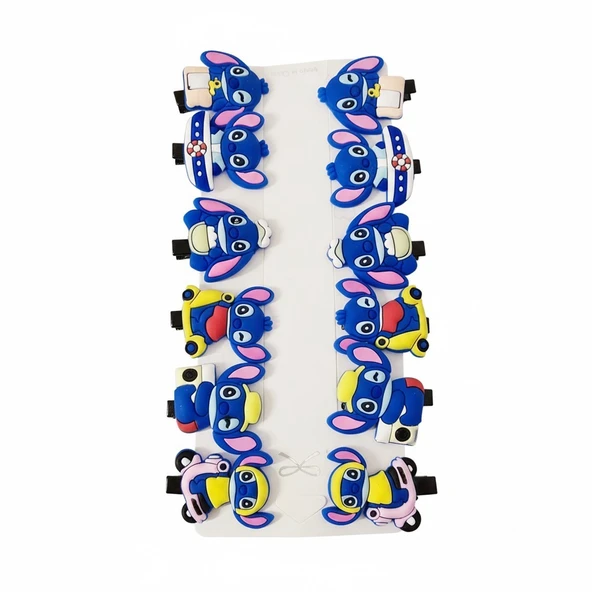 Stitch Kız Çocuk Toka 12 Adet ürün görseli 1