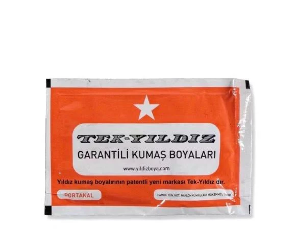 Tek Yıldız Kumaş Boyası Portakal ürün görseli 1