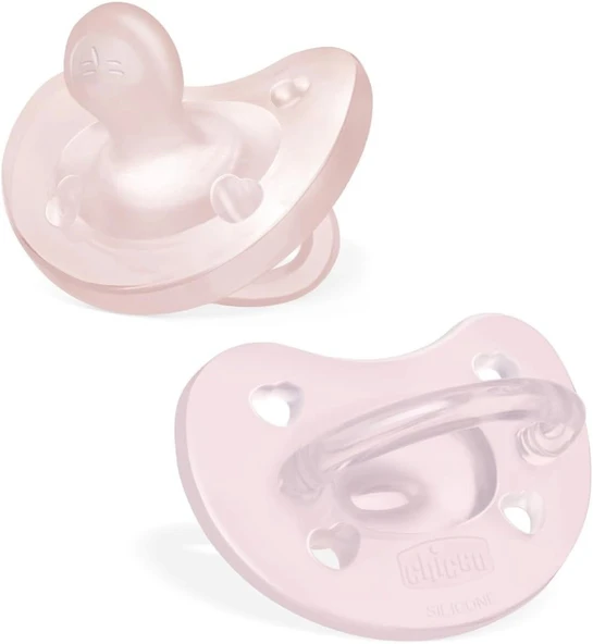 Chicco PhysioForma Soft 2'li Silikon Emzik 2-6 Ay Kız ürün görseli 1