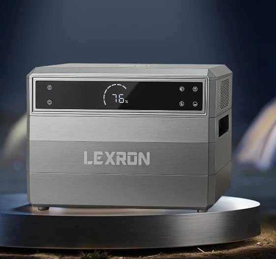 Lexron PS-1200W Taşınabilir Güç İstasyonu | 1152Wh Lityum Batarya | Tam Sinüs Dalga | AC+DC+USB+PD+Kablosuz Şarj ürün görseli 1