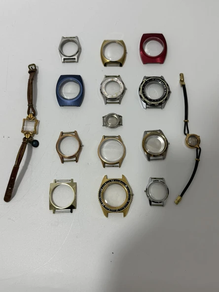 Vintage Model Boş Kol Saati Kasası 15 Adet ürün görseli 1