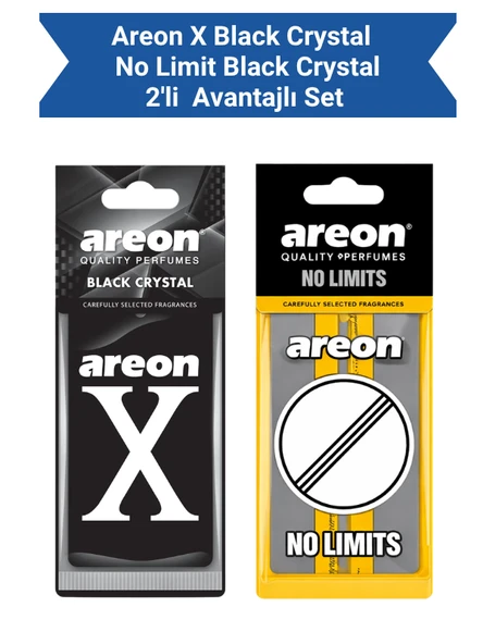 Areon X Black Crystal + No Limit Black Crystal Avantajlı Paket ürün görseli 1