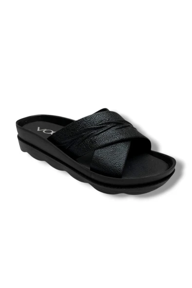 Voga 1700-130-26 Sıvama Deri Anatomik Fashion Çapraz Kadın Terlik ürün görseli 1