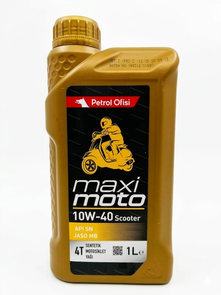 Petrol Ofisi Maximoto 10W-40 4T 1 lt Motosiklet Yağı ürün görseli 1