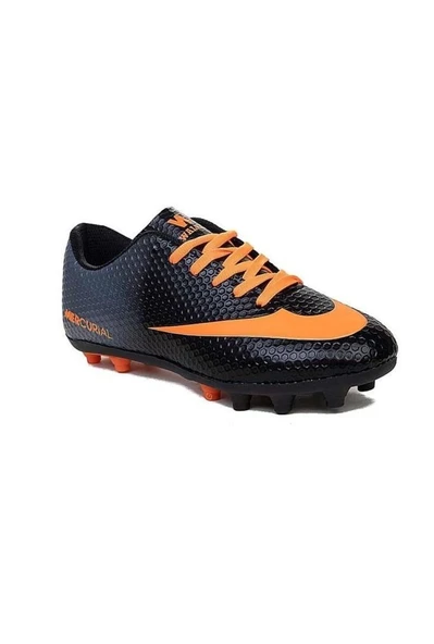 Walked 401-26 Çocuk Çivili Halı Saha Krampon Siyah Turuncu 36-39 ürün görseli 1