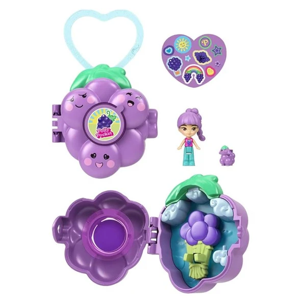 Polly Pocket Meyve Temalı Sürpriz Set JKC86 JKC88 Üzüm ürün görseli 1
