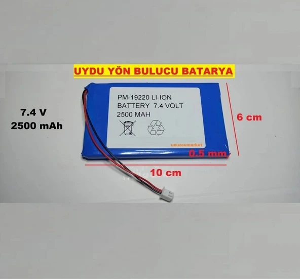 7.4 V 2500 mAh UYDU YÖN BULUCU BATARYA ürün görseli 1