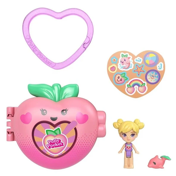 Polly Pocket Meyve Temalı Sürpriz Set JKC86 JKC87 Çilek ürün görseli 1