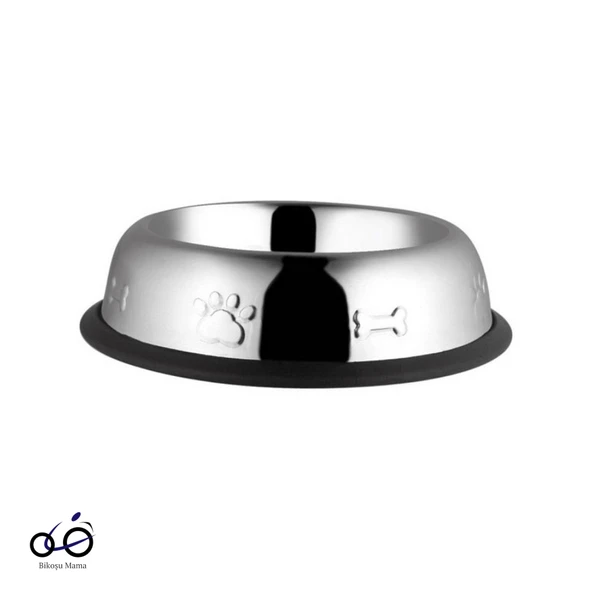 Ankur Çelik Oval Desenli Kedi ve Köpek Mama Su Kabı 64oz Ø 22cm ürün görseli 1