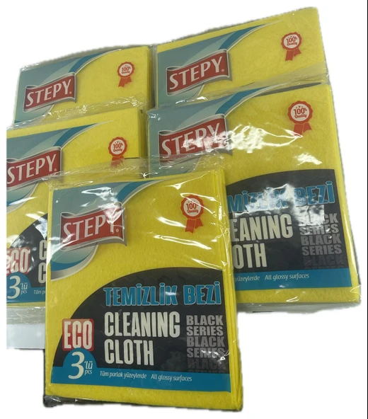 STEPY TEMİZLİK BEZİ 3 LÜ 5 PAKET - Resim 5