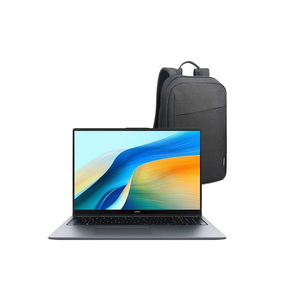 Matebook D16 2024 Intel Core I5 12450H 8gb 512GB SSD Freedos 16" IPS Taşınabilir Bilgisayar + Sırt Çantası Hediye ürün görseli 1