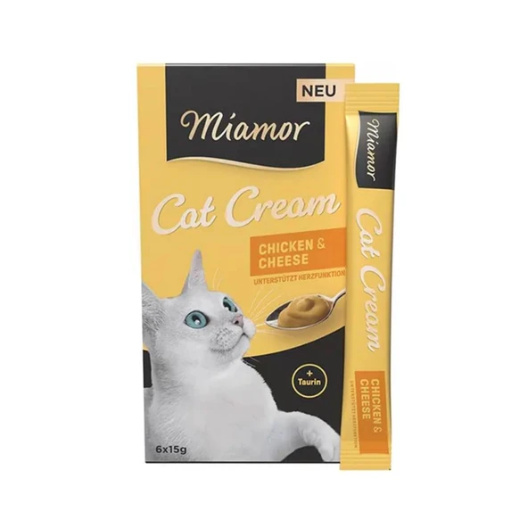 Miamor Cream Tavuk&Peynirli Kedi Ödülü 15 gr x 6 ürün görseli 1