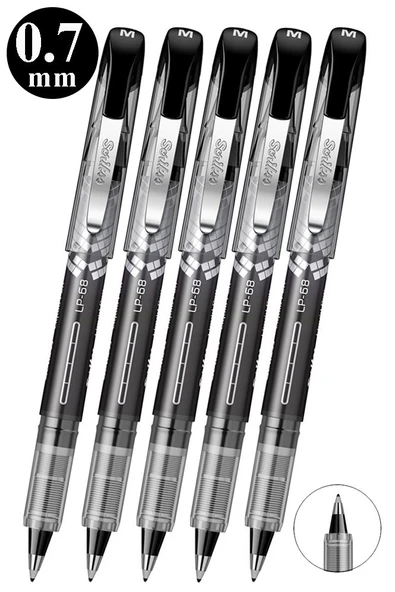 Siyah Pilot Kalem LP-68 5 Adet Scrikss Liquid Pen Pilot Kalem 0.7mm Uçlu Pilot Kalem Hızlı Kuruyan Mürekkepli Pilot ürün görseli 1