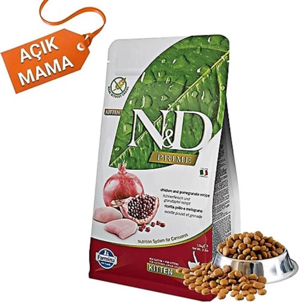 N&D Prime Kitten Tahılsız Tavuklu ve Narlı 2 kg Yavru Kedi Maması - Açık Paket ürün görseli 1