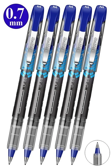 Mavi Pilot Kalem LP-68 5 Adet Scrikss Liquid Pen Pilot Kalem 0.7mm Uçlu Pilot Kalem Hızlı Kuruyan Mürekkepli Pilot ürün görseli 1