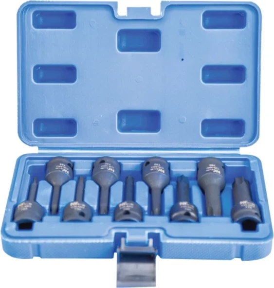 NT TOOLS NCSETU12T 1/2" UZUN TORX LOKMA SETİ 9 PARÇA ürün görseli 1