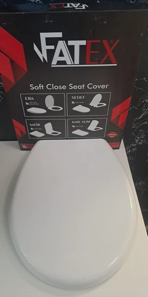 FATEX ERA SOFT ( 36 x 45 cm ) YAVAŞ KAPANAN PLASTİK KLOZET KAPAĞI ürün görseli 1