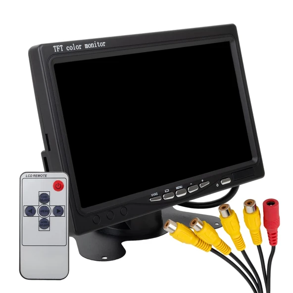 POWERMASTER PM-16804 7" EKRANI DÖRDE BÖLÜNEBİLEN QUAD DİJİTAL MONİTÖR ürün görseli 1