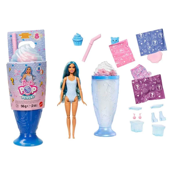 Barbie Pop Reveal Atıştırmalık Serisi JFY00 Mavi JFY61 ürün görseli 1