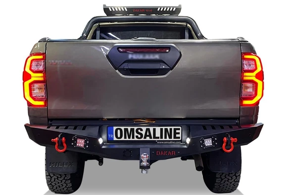 OMSA Toyota Hilux Dakar Çelik Arka Tampon Ledli Sensörlü 2020 ve Sonrası ürün görseli 1