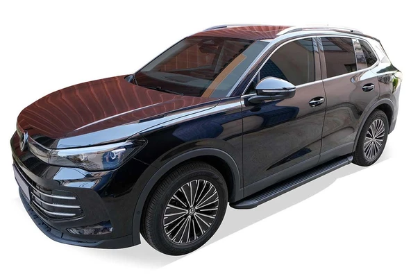 VW Tiguan Opa Yan Basamak Siyah 2024 ve Sonrası ürün görseli 1