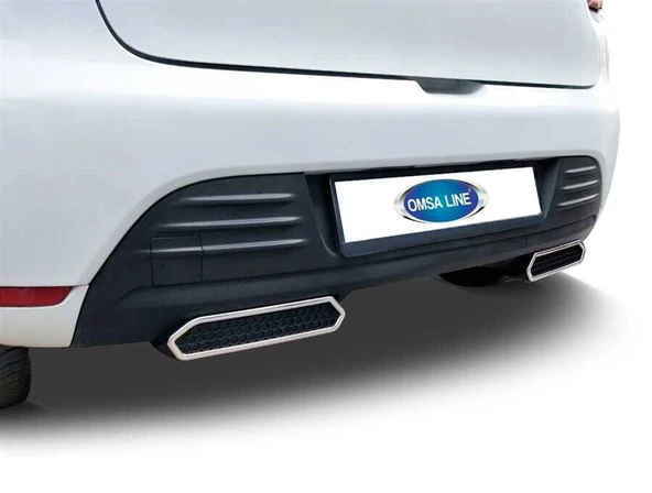 Renault Clio 4 Arka Difüzör 2 Parça 2012-2019 Arası - Resim 2