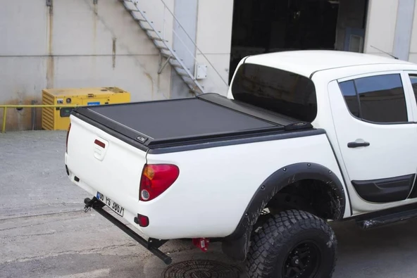 Mitsubishi L200 Omback Sürgülü Bagaj Kapama Düz Kasa Siyah 2010-2015 Arası ürün görseli 1