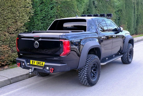 OMSA VW Amarok Dakar V2 Çelik Arka Tampon Ledli Kör Nokta Sistemi Özel Tasarım 2022 ve Sonrası ürün görseli 1