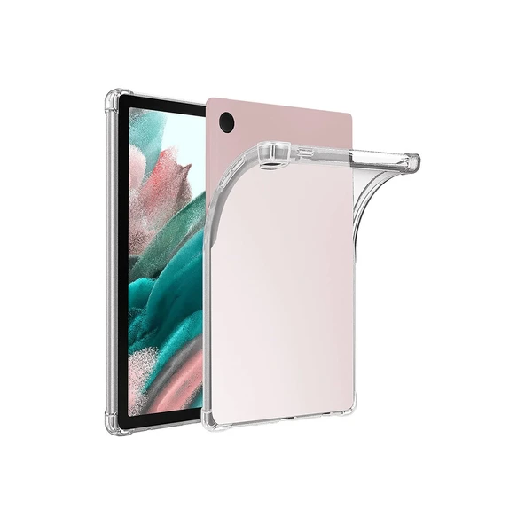 Samsung Galaxy Tab A9 Kılıf Anti Shock Tablet Silikon - Şeffaf ürün görseli 1