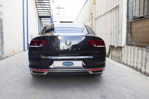 OMSA VW Passat B8.5 SD SW Krom Egzoz Çerçevesi Difüzör 2019 ve Sonrası ürün görseli 1