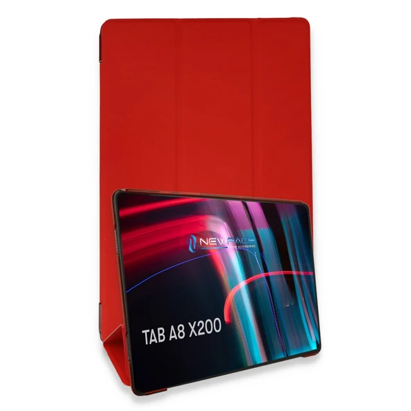 Samsung Galaxy X200 Tab A8 10.5 Kılıf Tablet Smart Kılıf - Kırmızı ürün görseli 1