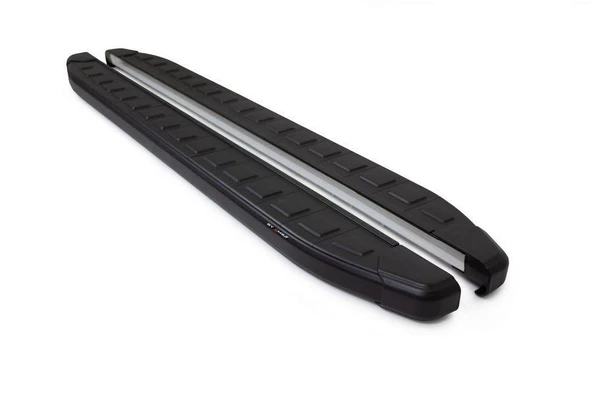 Omsa Line Range Rover Vogue 2013-2021 Proside Mat Siyah Alüminyum Alınlı Yan Basamak ürün görseli 1