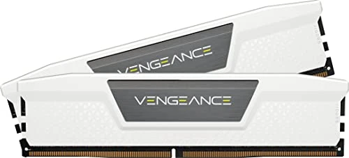 CORSAIR Vengeance DDR5 RAM 32GB (2x16GB) 6000MHz CL36-44-44-96 1.35V AMD Expo ve Intel XMP Masaüstü Bilgisayar Belleği - Beyaz (CMK32GX5M2E6000Z36W) ürün görseli 1