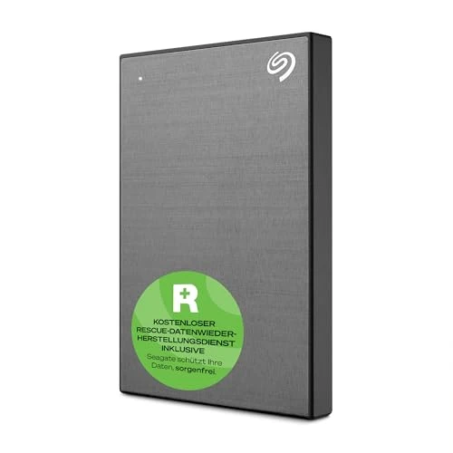 Seagate One Touch 2 TB Taşınabilir Harici Sabit Sürücü, Şifre Erişimli Donanım Şifreleme, PC, Dizüstü Bilgisayar ve Mac, Xbox One ve Serisi, PS4, PS5, USB 3.0, Uzay Grisi, Kurtarma Hizmeti STKY2000404 ürün görseli 1