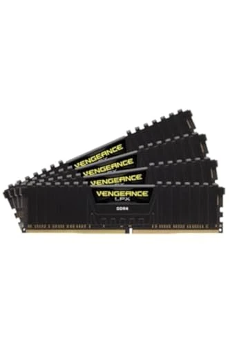 Corsair Vengeance LPX 32 GB (4x8 GB) DDR4 3200 MHz C16 XMP 2.0 Yüksek Performanslı Masaüstü RAM Kiti, siyah ürün görseli 1