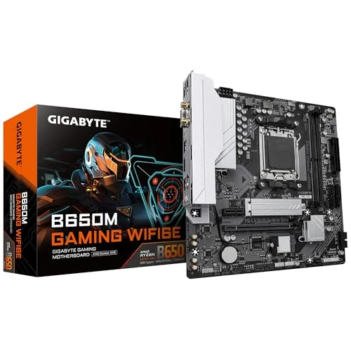GIGABYTE B650M Gaming WIFI6E anakart - AMD Ryzen 9000 serisi CPU'lar, 5+2+2 fazlı VRM, 6400 MHz'e kadar DDR5 (OC), 1xPCIe 4.0 M.2, 2.5 GbE LAN, WiFi 6E, USB 3.2 Gen 1 ürün görseli 1