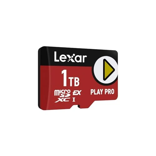 Lexar Play PRO MicroSDXC Ekspres Kart 1 TB 900 MB/s'ye kadar Okuma 600 MB/s'ye kadar Oyun Yazma Optimize Edilmiş A2 El Konsolları için 4K Yüksek Hızlı Bellek Kartı Anahtar Taşınabilir Oyun Cihazları ürün görseli 1