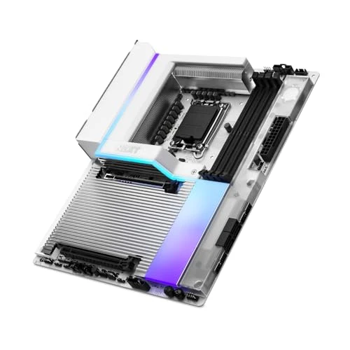 NZXT N9 Z890 - Core Ultra için Intel Z890 LGA 1851 ATX Oyun Anakartı (Seri 2) - 20+1+1, DDR5, 5X M.2, PCIe 5.0, Wi-Fi 7, 5GbE, Thunderbolt 4 - RGB, Tam Metal Kapak - Beyaz PCB ürün görseli 1