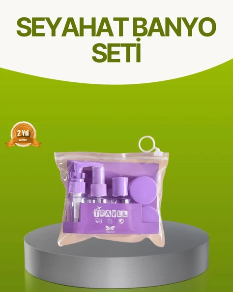 Seyahat Banyo Seti 5 Parça Şeffaf Taşıma Çantalı 30 Ml ürün görseli 1