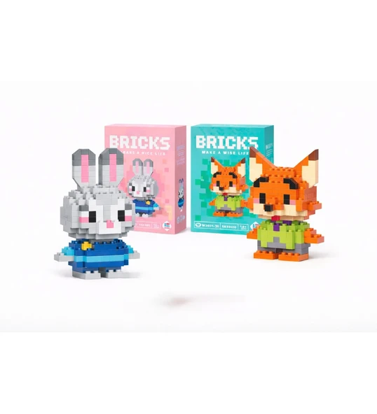 Nick ve Judy Zootopia 3D Yapboz Seti ürün görseli 1