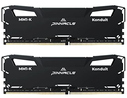 Timetec Pinnacle Konduit bellek, 16 GB KIT (2x8 GB), DDR4, 3200 MHz, PC4-25600, CL16-18-18-38, XMP2.0, hız aşırtma, 1,35 V, RAM modülü, siyah ürün görseli 1