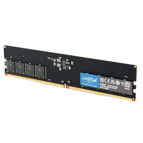 Crucial DDR5 RAM 32 GB 4800 MHz, PC bilgisayar belleği, CL40 - CT32G48C40U5 ürün görseli 1