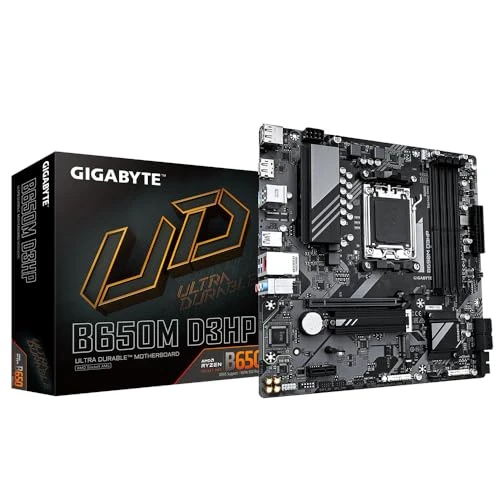GIGABYTE B650M D3HP anakart - AMD Ryzen 9000 serisi, 5+2+2 fazlı VRM, 7600 MHz'e kadar DDR5 (OC), 2xPCIe 4.0 M.2, 2.5 GbE LAN, USB 3.2 Gen 1 ürün görseli 1